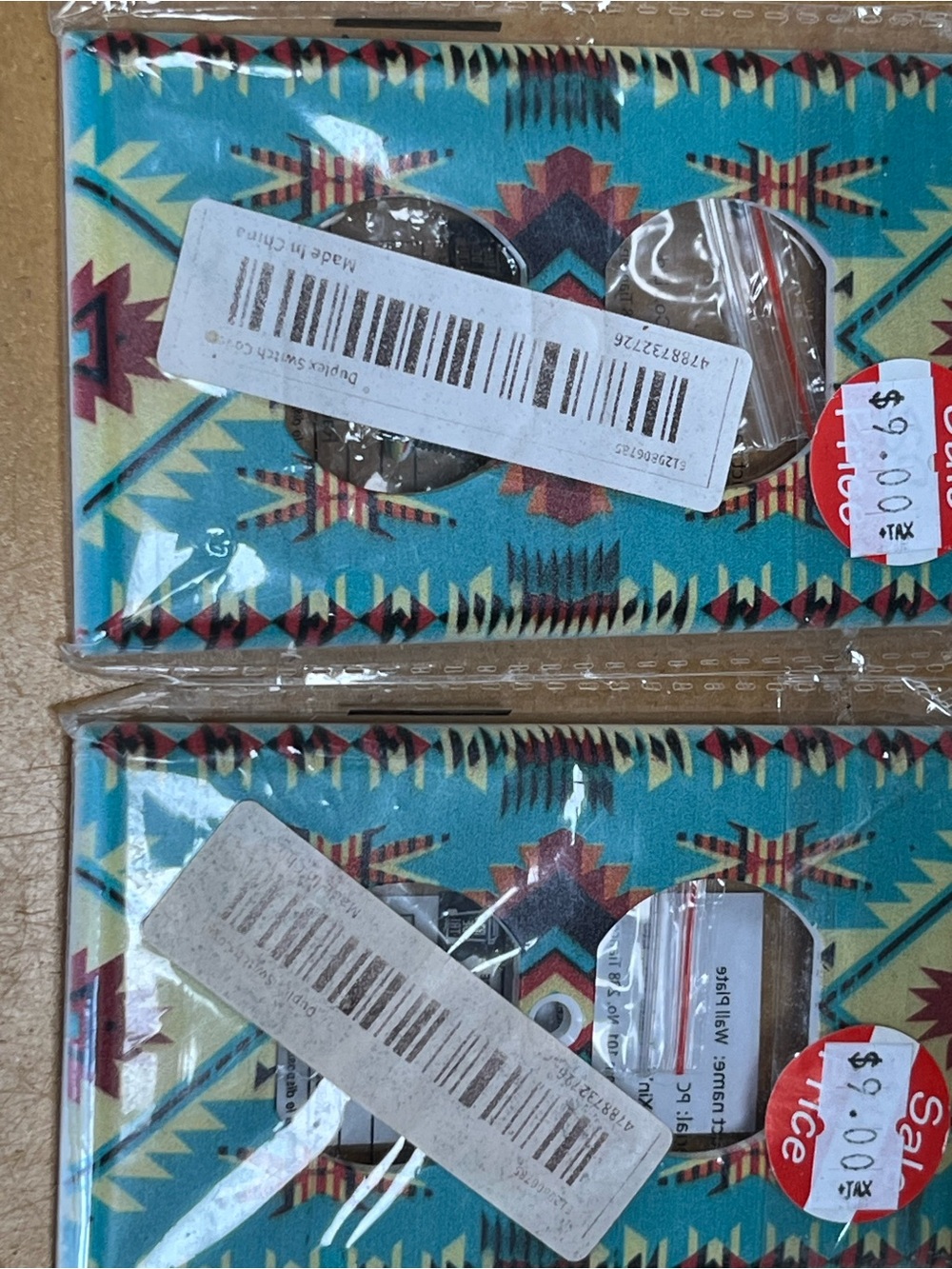 Turquoise Southwestern Pattern Wallet Wristlet